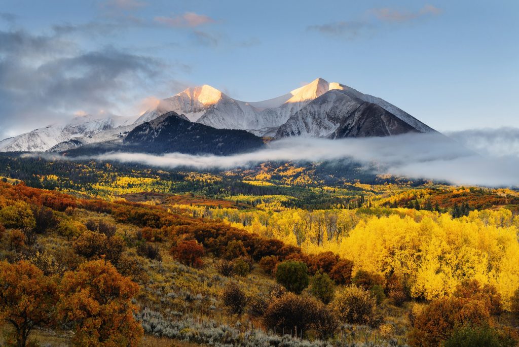 A Wilderness Love Affair. Mt Sopris. Scenic Image.